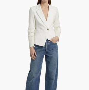 Derek Lam 10 Crosby Flora Mixed-Media Jacket